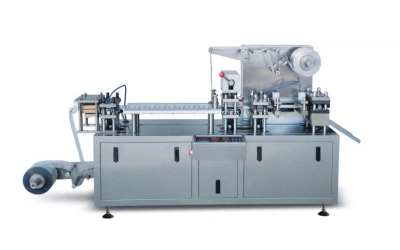HIJ Tablet Blister Packing Machine DPP-180 with brush-type feeder for various tablet shapes