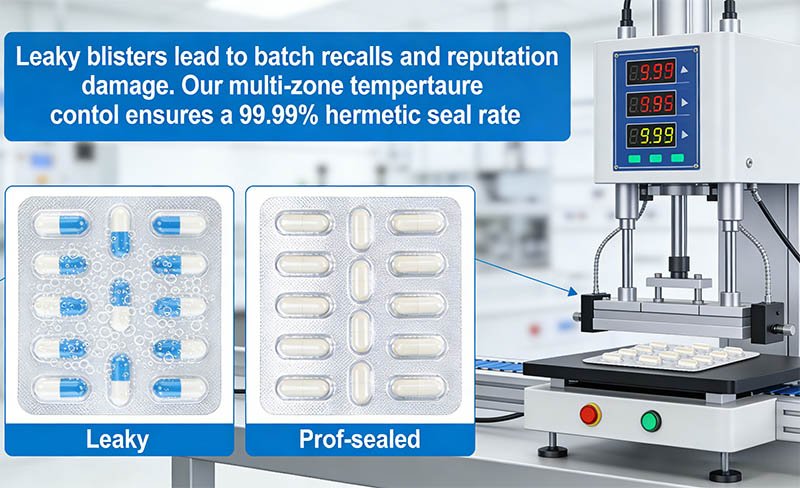 Blister pack seal integrity testing with pressure decay method