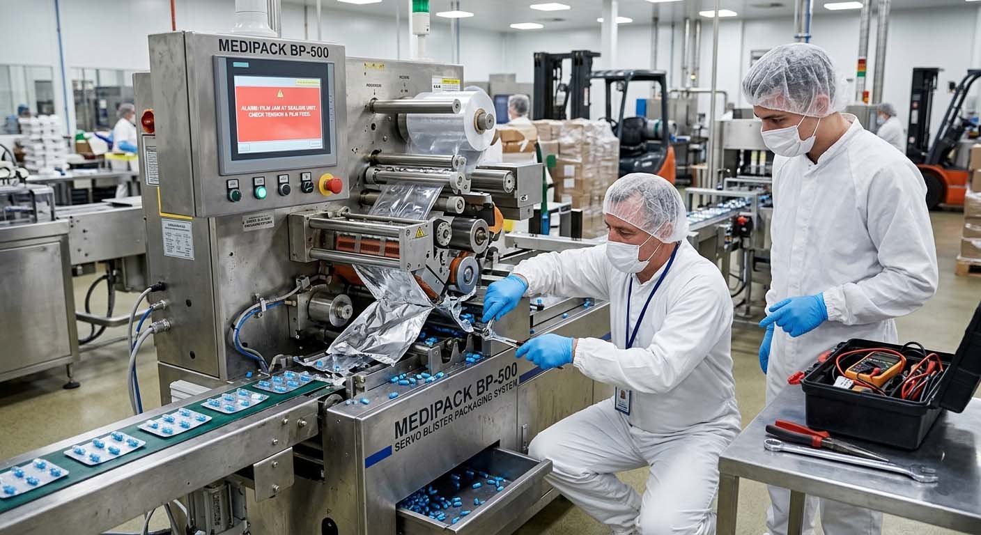 Blister packaging machine troubleshooting guide — diagnosing sealing and forming defects on pharma blister line