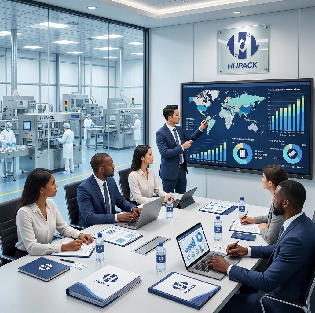 Global pharma capsule blister packaging market analysis showing growth in Africa, Southeast Asia and Middle East emerging markets