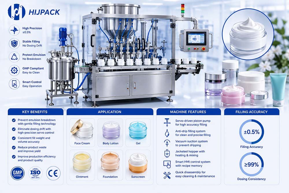 Color cosmetics and makeup filling machine for the USA