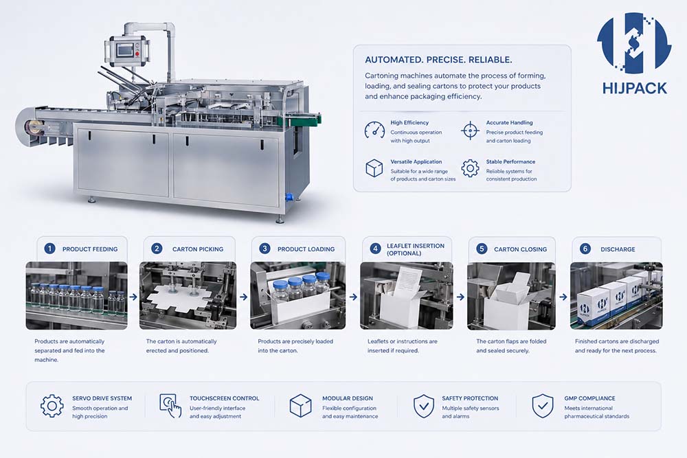 How Does a Cartoning Machine Work? Step-by-Step | HIJ