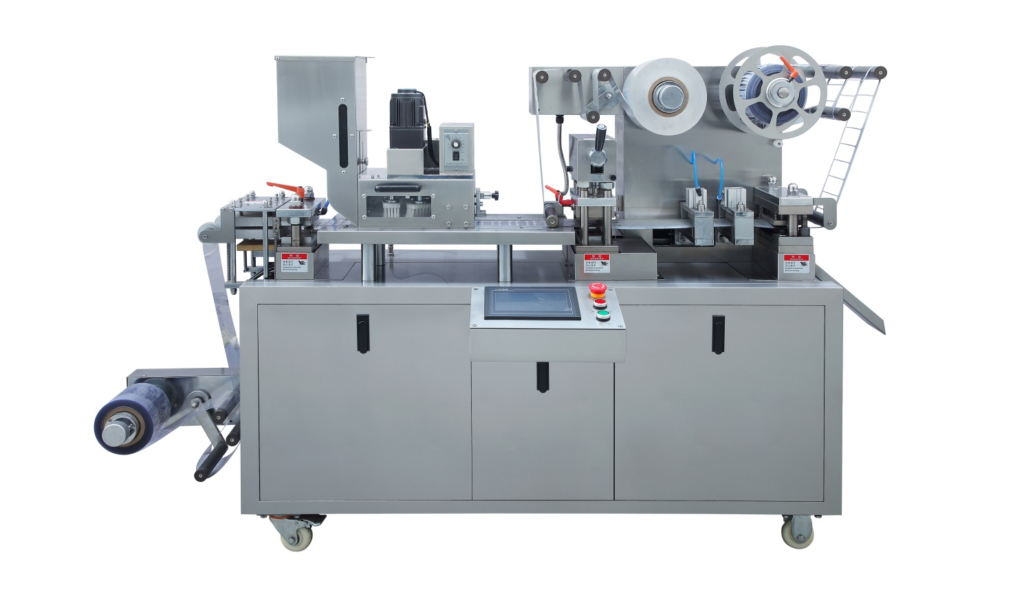 HIJ DPP-100 Alu-PVC blister packing machine, shown as a sealed-blister equipment reference